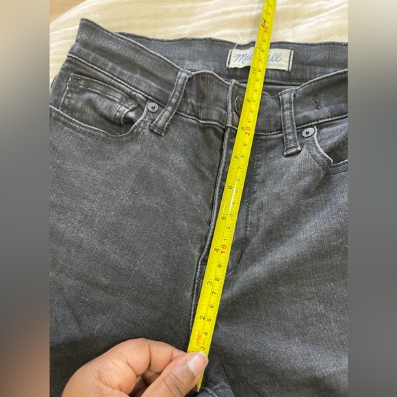 Madewell Jeans Size 26 Ash Black High Riser Skinny Moto Denim - Picture 14 of 15